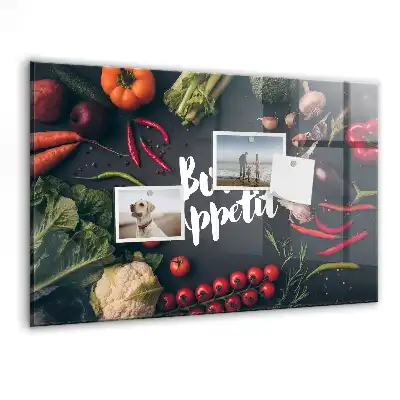 Tablă magnetică cu inscripția Bon Appétit
