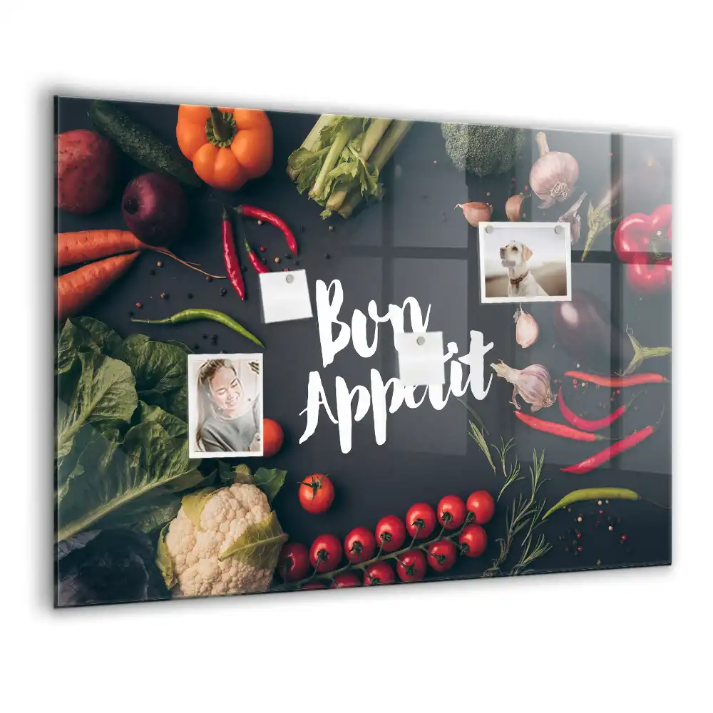 Tablă magnetică cu inscripția Bon Appétit
