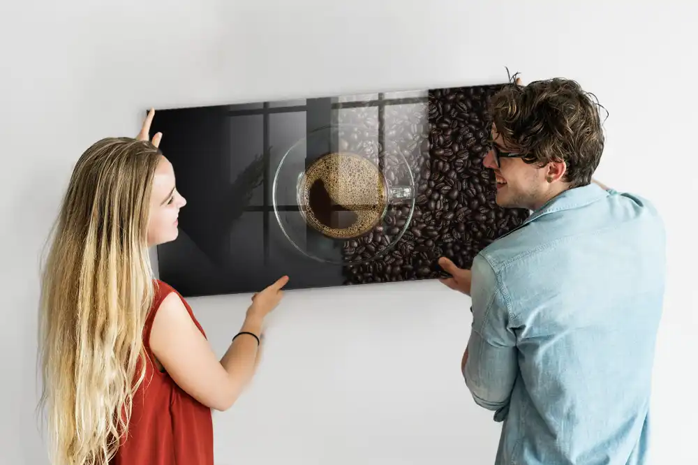 Tablă magnetică cu design ceașcă de băutură