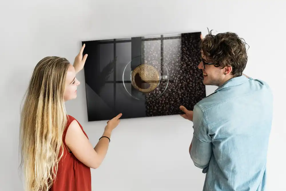 Tablă magnetică cu design ceașcă de băutură