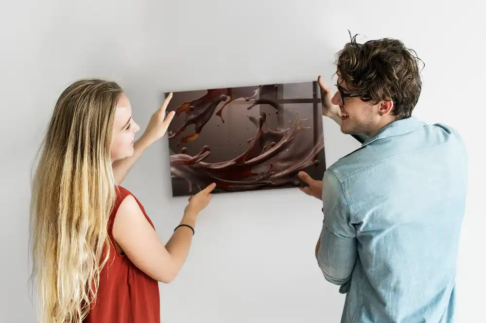 Tablă magnetică pentru magneți cu design băutură de cacao