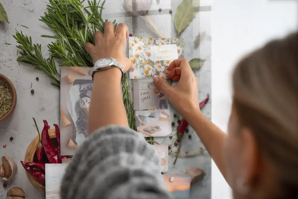 Tablă magnetică pentru magneți cu ierburi aromatice