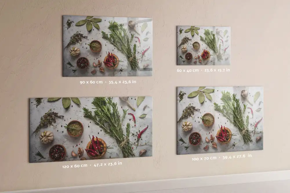 Tablă magnetică pentru magneți cu ierburi aromatice