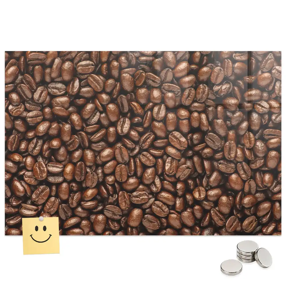 Tablă magnetică cu design boabe de cafea