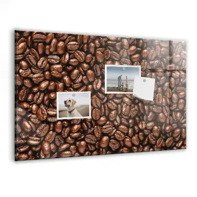 Tablă magnetică cu design boabe de cafea