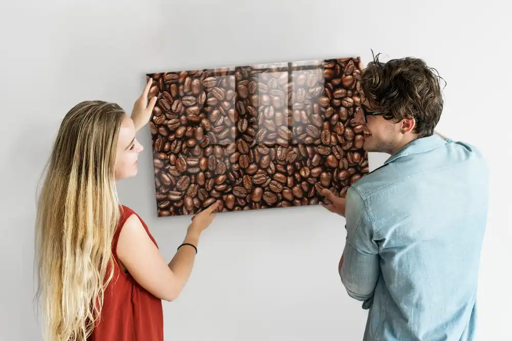Tablă magnetică cu design boabe de cafea
