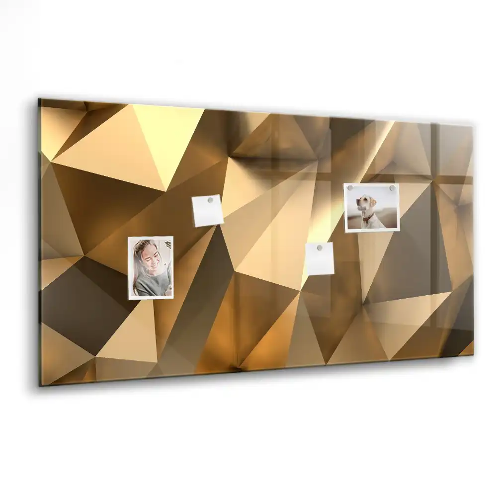 Tablă magnetică cu model de abstracție geometrică