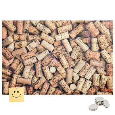 Tablă magnetică din sticlă pentru dopuri de sticle