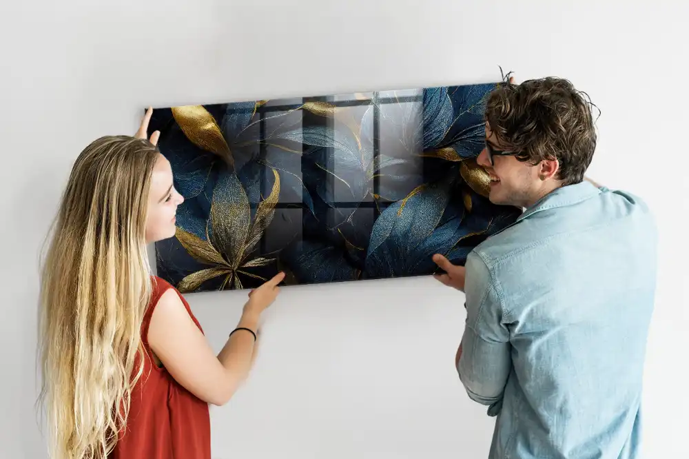 Tablă magnetică decorativă cu model floral