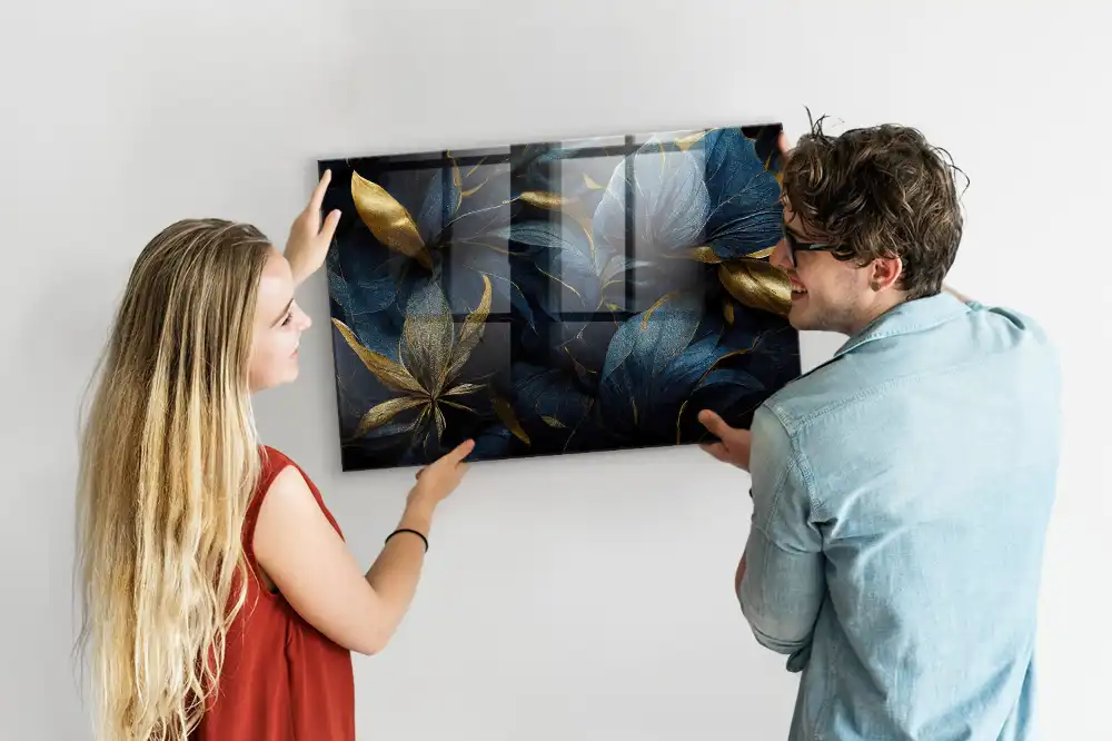 Tablă magnetică decorativă cu model floral