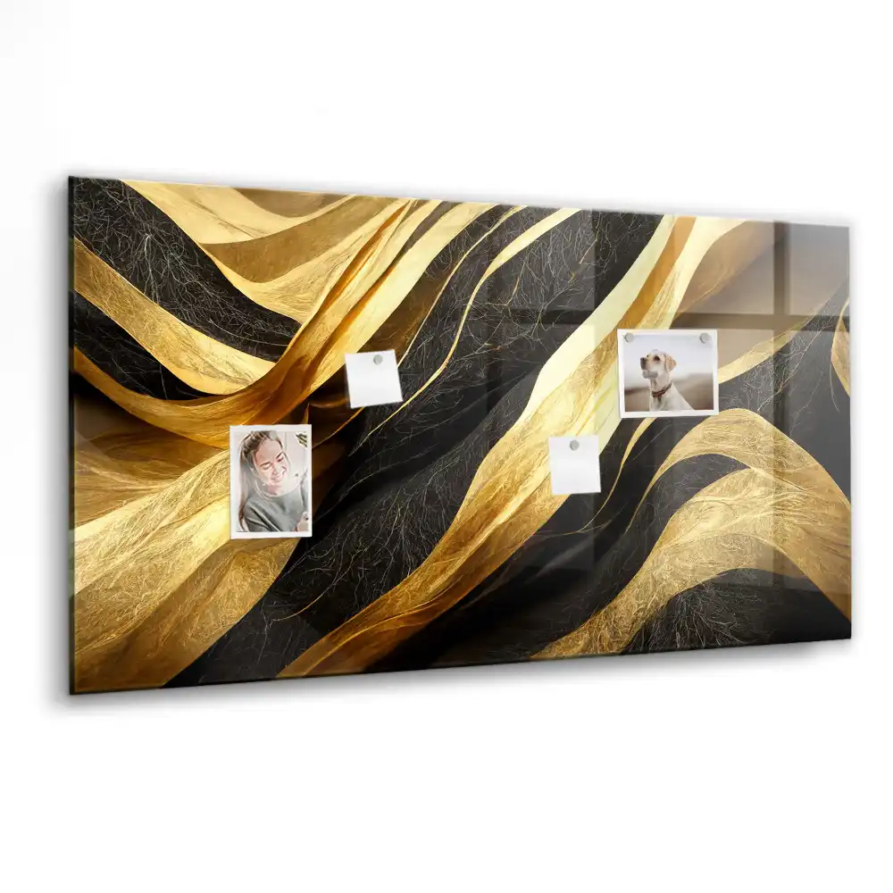 Tablă magnetică din sticlă cu design abstract elegant