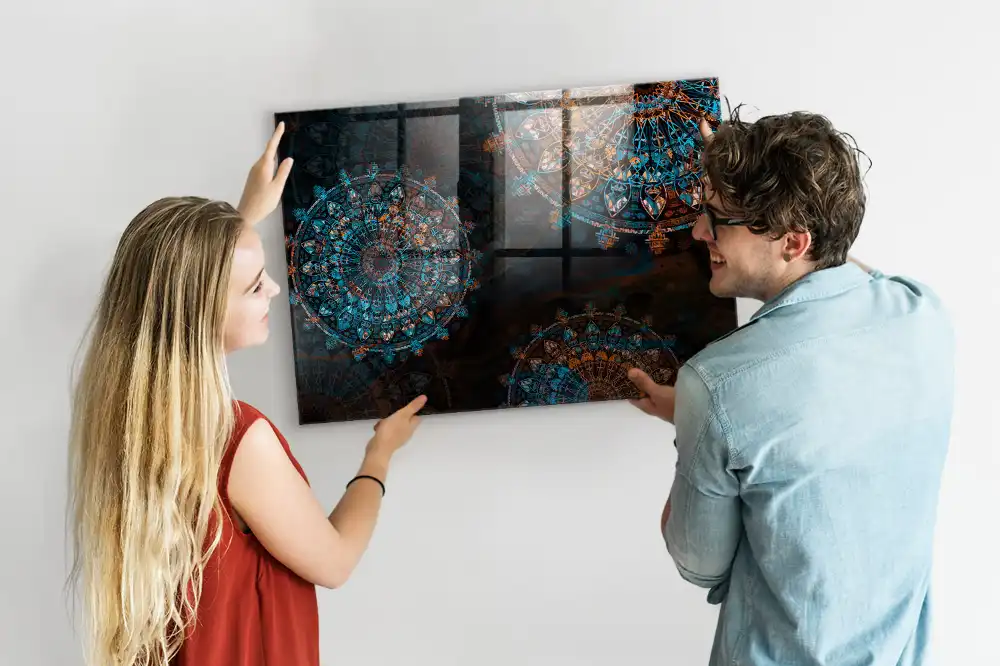 Tablă magnetică cu model geometric pentru magneți
