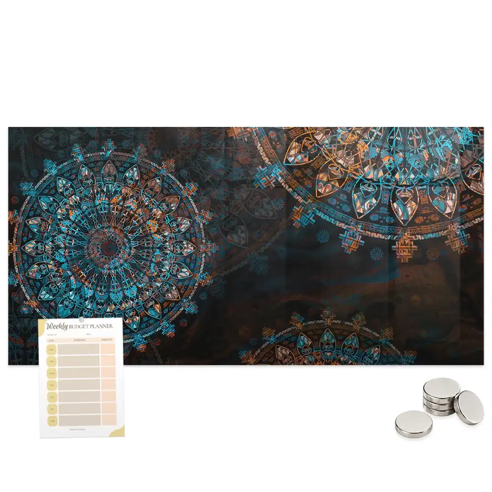 Tablă magnetică cu model geometric pentru magneți