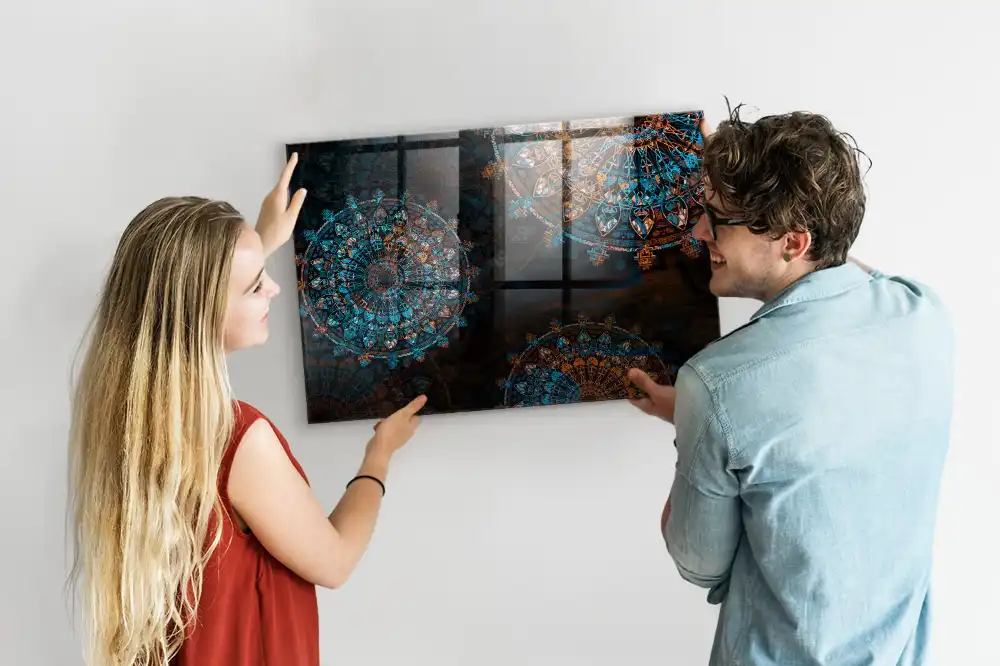 Tablă magnetică cu model geometric pentru magneți