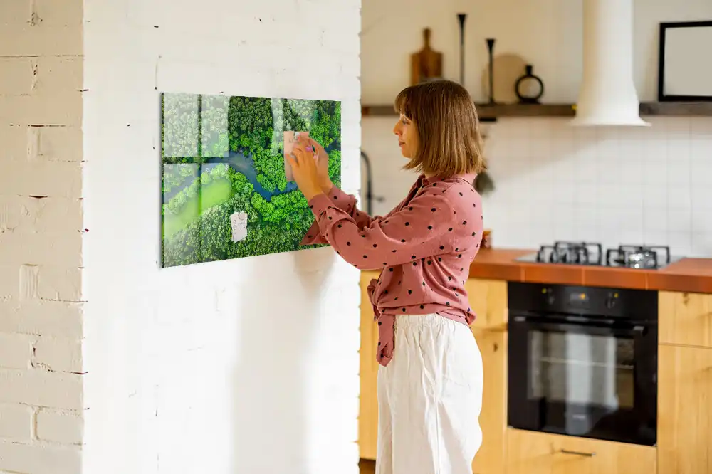 Tablă magnetică din sticlă Pârâu de pădure