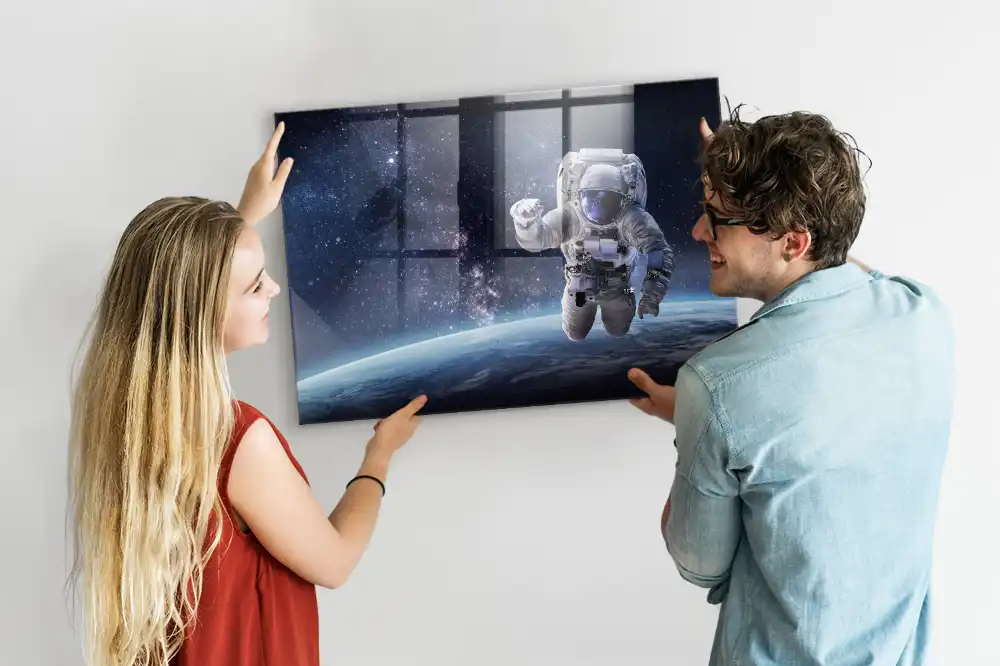 Tablă magnetică cu tematică astronaut