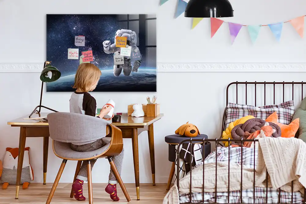 Tablă magnetică cu tematică astronaut