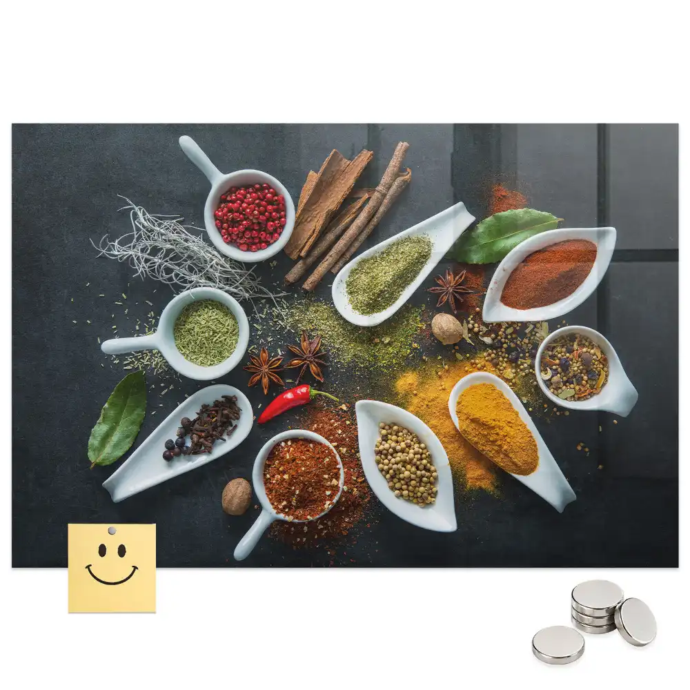 Tablă magnetică pentru magneți cu ierburi aromatice