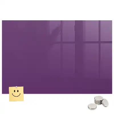 Tablă magnetică din sticlă de culoare violet