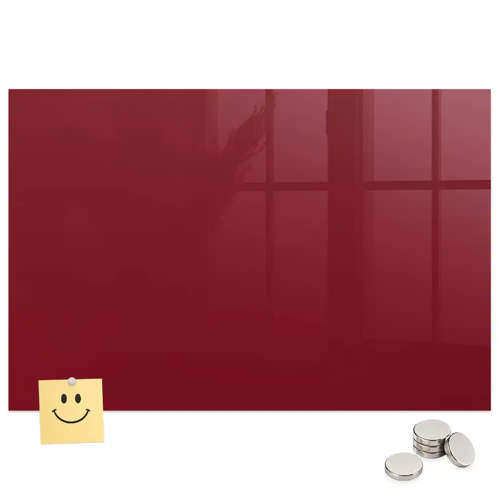 Tablă magnetică de culoare burgund