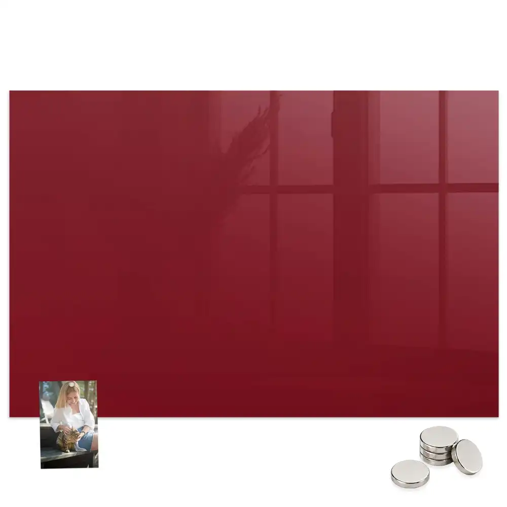 Tablă magnetică de culoare burgund