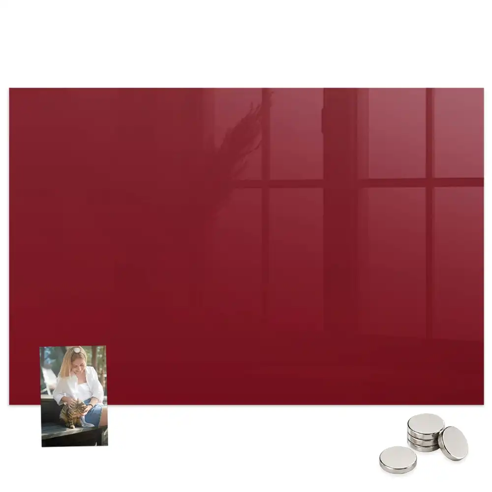 Tablă magnetică de culoare burgund