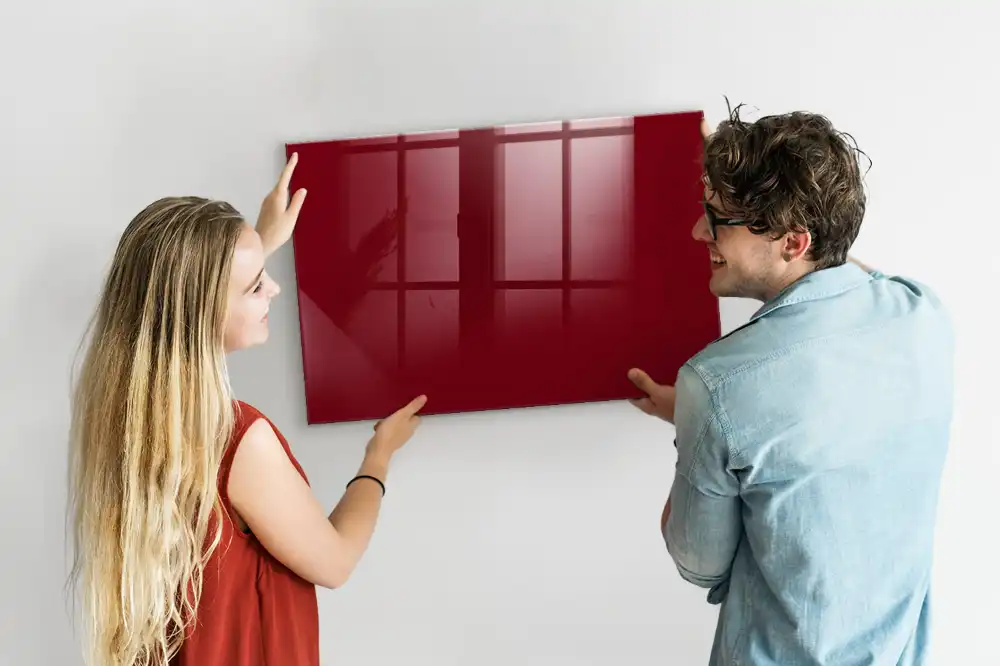 Tablă magnetică de culoare burgund