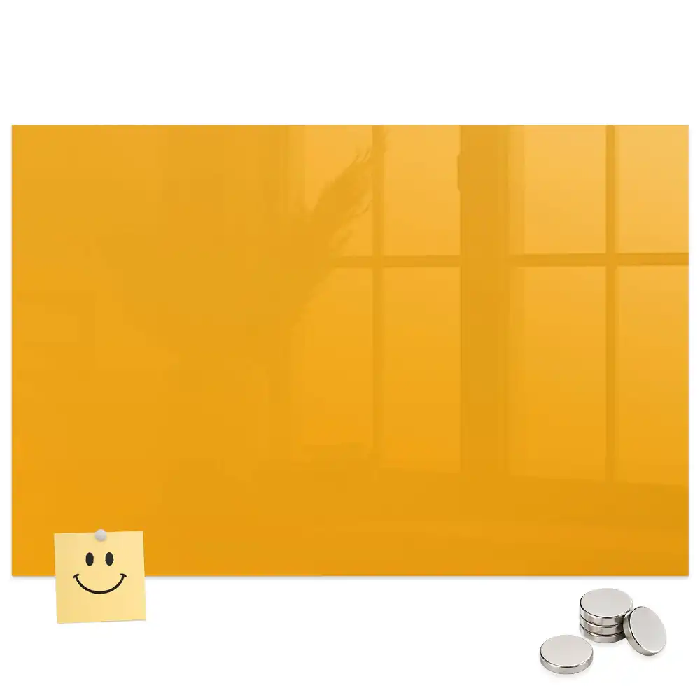 Tablă magnetică de culoare galben-auriu